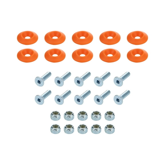 ALLSTAR PERFORMANCE Countersunk Bolt Kit Orange 10pk ALL18684
