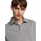 thumbnail image 2 of Polo Tommy Hilfiger de manga larga para hombre, corte regular, gris, 2 of 5