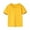 Yellow-A, variant on Penkiiy Toddler Kids Boys Girl Comfortable Solid Color Short Sleeve Cotton T-shirt Top 3-4 Years Dark Blue