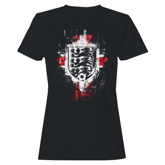 England Three Lions Women's Black T-shirt