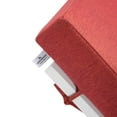 thumbnail image 5 of LeisureMod Chelsea Modern White Aluminum Outdoor Chaise Lounge Chair Set of 2 With Side Table & Red Cushions, 5 of 12