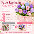 thumbnail image 6 of 400 Pcs Pipe Cleaners Craft,5 Assorted Colors Pipe Cleaners Bulk, Chenille Stems for DIY Flower Making Kit with Floral Wires, Gardening Tape,Stamen& Ribbon, 6 of 7