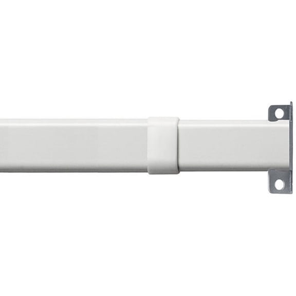Graber Flat Lock-Seam Sash Rod (11 to 20-Inch Adjustable Width, White) by Spring Window Fashions