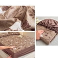 thumbnail image 4 of Linnome Fitted Sheet Floral Pattern Breathable Linen Mattress Protector for Single Bed Cool Easy Clean 35.4x78.4in Multicolor#01, 4 of 6