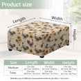 thumbnail image 7 of Xoenoiee Rooster Chicken Sunflower Print Stretch Square Ottoman Cover Washable Ottoman Slipcover Heavy-Duty Storage Ottoman Cover Foot Stool Cover with Elastic Bottom, L, 7 of 7