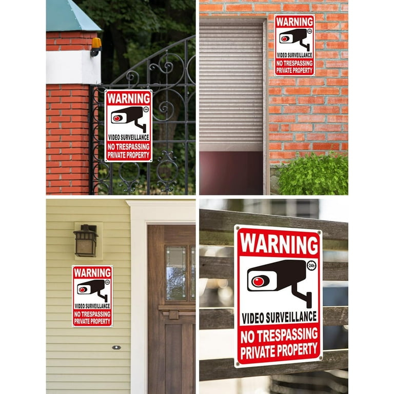 24 Hour Video Surveillance Sign, 14 24 Hour Video Surveillance Sign, 14