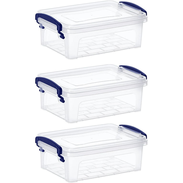 Superio 10 Qt Clear Plastic Storage Bins with Lids and Latches, Organizing  Containers, Stackable Plastic Bin for Home, Garage, School, and Office