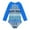 K/Blue Geometry, variant on GYRATEDREAM 1-7T Girls'Long Sleeve Rashguard UPF 50+ One Piece Swimsuit Floral Bathing Suit