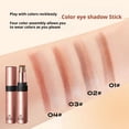 thumbnail image 3 of Yzs Matte Gradient Eyeshadow Stick, Pearlescent Eye Makeup Pen, Waterproof Fine Flash Shimmer Cream Eyeshadow Crayon for Daily Versatile Look, Long-lasting, 3-Color Blend, Beginner-Friendly, 3 of 8