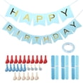 thumbnail image 2 of Paper Flower Ball,  Eco-friendly Blue Set Party Balloon, Durable Beautiful for Birthday Festival Blue Set, 2 of 7