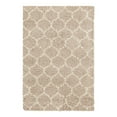 thumbnail image 3 of Unique Loom Trellis Shag Collection Area Rug - Ruby (4' x 6' Rectangle Light Brown/Ivory), 3 of 11