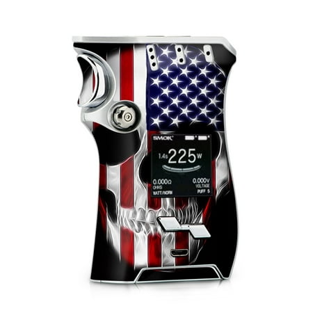 Skins Decals for Smok Mag + TFV12 Prince tank Vape / American Skull Flag in