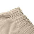 thumbnail image 4 of ShaoRunShi Shorts for Women Side Striped Pull-on Shorts Front Button Cotton Shorts 2026 Trendy Summer Vacation Beach Bottoms with Pockets, 4 of 10