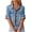 Light Blue, variant on Women Denim Jacket Solid Color Casual Short Sleeve Fashion Hoodless Jean Coat Light Blue XXL(XXL)