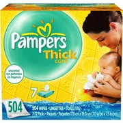 Pampers ThickCare Unscented Wipes Refill - 7x Box - 504 Count
