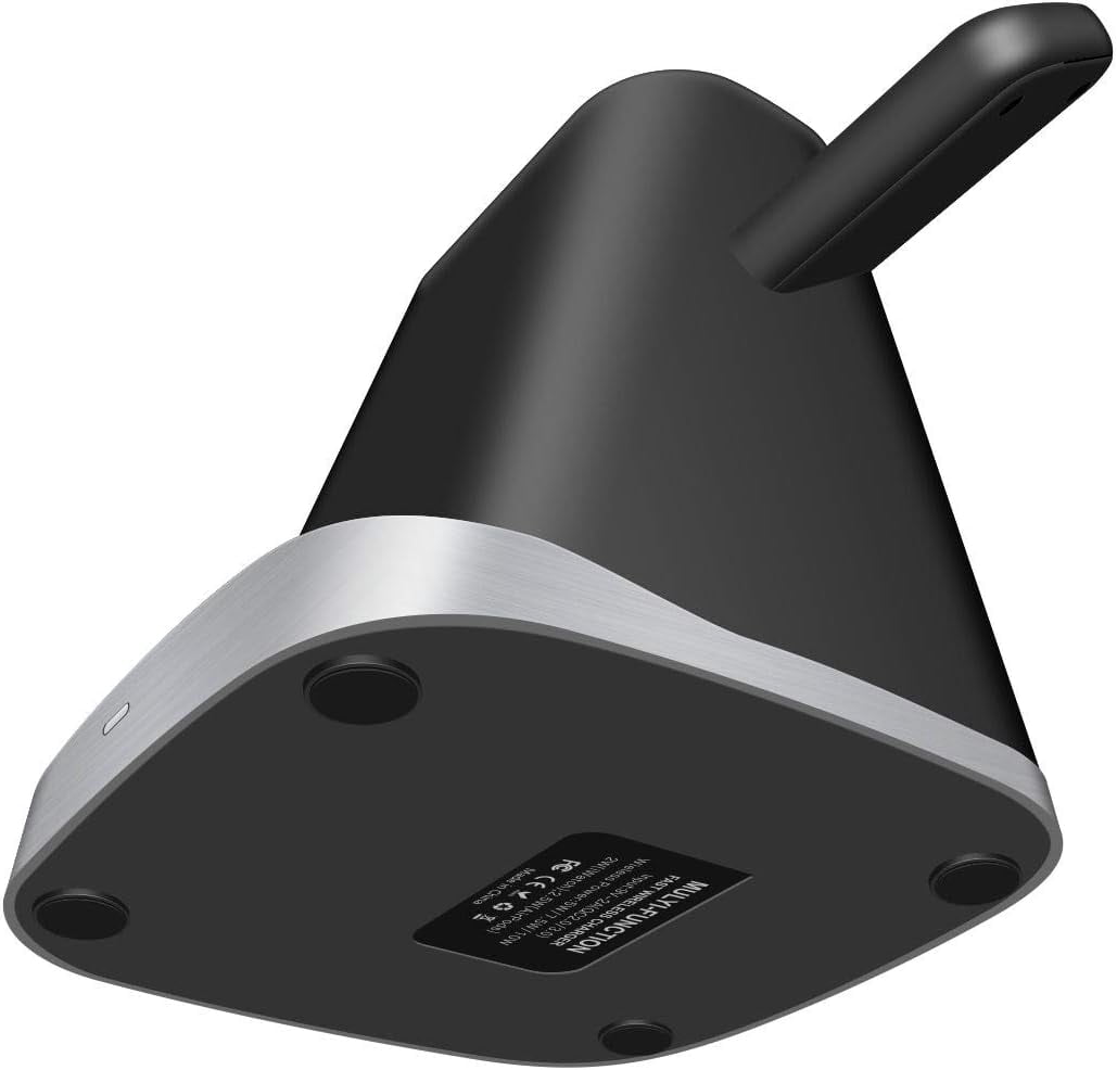 Thunderb 3 in 1 Wireless Charger Station for iPhone, Apple Watch, and Airpods 1 & 2 (Black)