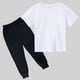 thumbnail image 4 of Conjunto de Pantalones de Dos Piezas de Color Sólido de Manga Corta para Niños con Pantalones a Juego, Traje de Verano Casual para Niños Y Niñas de Uso Diario, 4 of 6