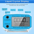 thumbnail image 5 of 3X Digital Turbine Water Flow Meter Digital LCD Display with NPT Counter and FNPT Thread Gas Oil Fuel Flowmeter (1 Inch), 5 of 7