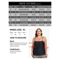 thumbnail image 6 of Ocean Blue Removable Straps Women's Plus Size Loose Fit Blouson Bandeau Tankini Top Bathing Suit Strapless Tankinis Swimsuits Black, 6 of 12