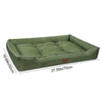 thumbnail image 3 of Kraoden Waterproof Antiskid Pet Bed for Small Dogs and Cats, Soft Comfortable Lint Rectangle Mat with Supportive Edges for Indoor Outdoor Use, Durable Cozy Resting Mat, 3 of 6