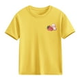thumbnail image 5 of HADST Girls' Cute Print T-Shirts, Short Sleeve Crew Neck Casual Tops with Cartoon Graphic, Summer Tees for Daily Wear, 5 of 6