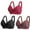 Multicolor 2, variant on Elainilye Fashion Womens Wireless Bra Plus Size Comfortable Breathable Bra Underwear No Rims Gathered Bra 3pc,Multi-color