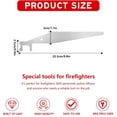 thumbnail image 3 of Firefighter Multi-Purpose Pry Bar Tool, Vandal Panel & Door Lock Breaker, Stainless Steel Emergency Entry Device, 3-Piece Set, 3 of 9