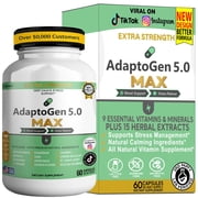 GreenVify AdaptoGen 5.0 Max Premium Herbal Dietary Supplement for Adults