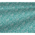 thumbnail image 5 of oneOone Cotton Jersey Turquoise Green Fabric Paisleys Sewing Material Print Fabric By The Yard 58 Inch Wide-Z2, 5 of 6