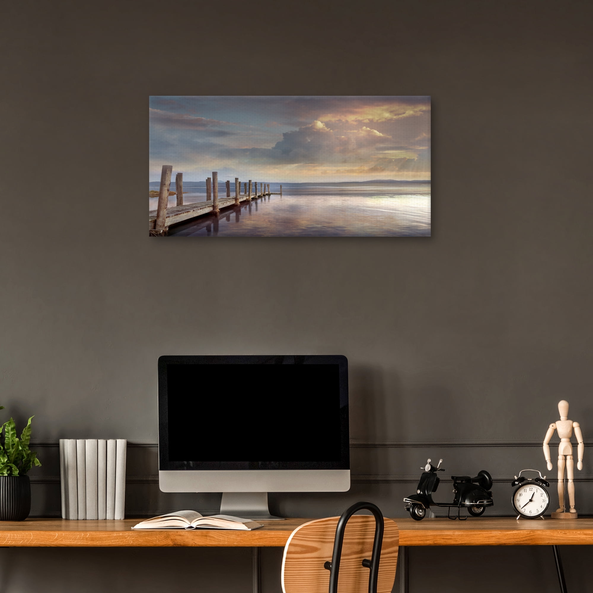 Evening Reflection by Mike Calascibetta Canvas Art Print