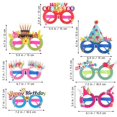 thumbnail image 3 of TOYMYTOY 12pcs Glasses Paper Party Eyeglasses Frames Novelty Decoration Photo-Booth Prop Party Supplies (Random Color and Style), 3 of 3
