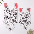 thumbnail image 3 of AJZIOJIRO Summer Family Swimsuits Matching Set Mother Daughter Beach Bikini Swimwear - One-Piece Printed Bathing Suits, 3 of 7