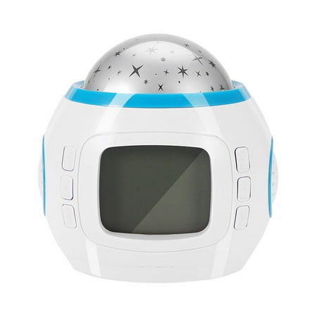 

Star Sky Effect LED Music Player Projector Light - Home Decor Lamp with Clock Function