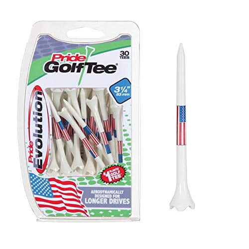 Golf Tees Pride Professional Tee System Evolution, 8 cm, paquete de 30