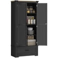 thumbnail image 1 of HOMCOM 69" Tall Kitchen Storage Cabinet with Adjustable Shelves, 1 of 10