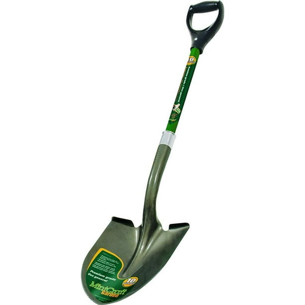 Landscapers Select 34599 Digging Shovel, Fiberglass Handle, Green