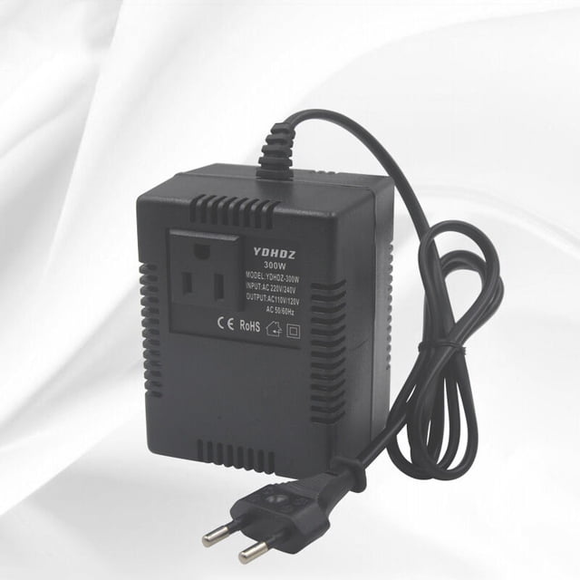Transformador de 300W Convertidor de voltaje 110V a 220V Fuente de alimentación estándar europea