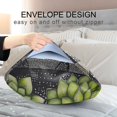 thumbnail image 4 of Yayeee Pillowcase Standard Size Set of 2 Satin Wrinkle Resistant Pillow Case, Gray Floral, 4 of 8