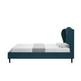 thumbnail image 5 of Posh Living RBD478-03NY-UE Adelyne Linen Platform Bed for Unisex, Navy - Twin XL Size, 5 of 20