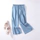 thumbnail image 3 of WILLBEST Pantalones Casuales de Mujer, Cintura Alta, Pierna Ancha, Transpirables, Cómodos para Uso Diario, Corte Holgado, Pierna Recta y Suelta, a La Moda. XXXXL, 3 of 4