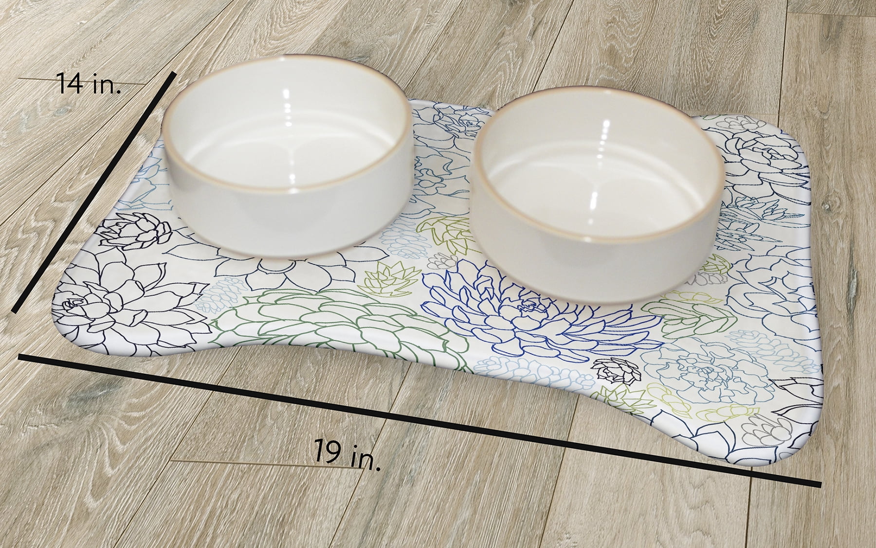 Simply Daisy Opal Bone Shape Pet Feeding Mat for Dogs