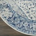 thumbnail image 3 of Serene Distressed Persian Ivory/Light Blue 5'3" x ROUND Area Rug, (5' Round), 3 of 6