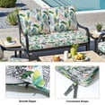 thumbnail image 2 of Pellebant 25x24 Inch Outdoor Cushions for Patio Furniture Water Resistant Patio Chair Cushions 2-Year Fade Resistant Deep Seat Cushions, Replacement Cushions for Outdoor Furniture,Green Flower, 2 of 8