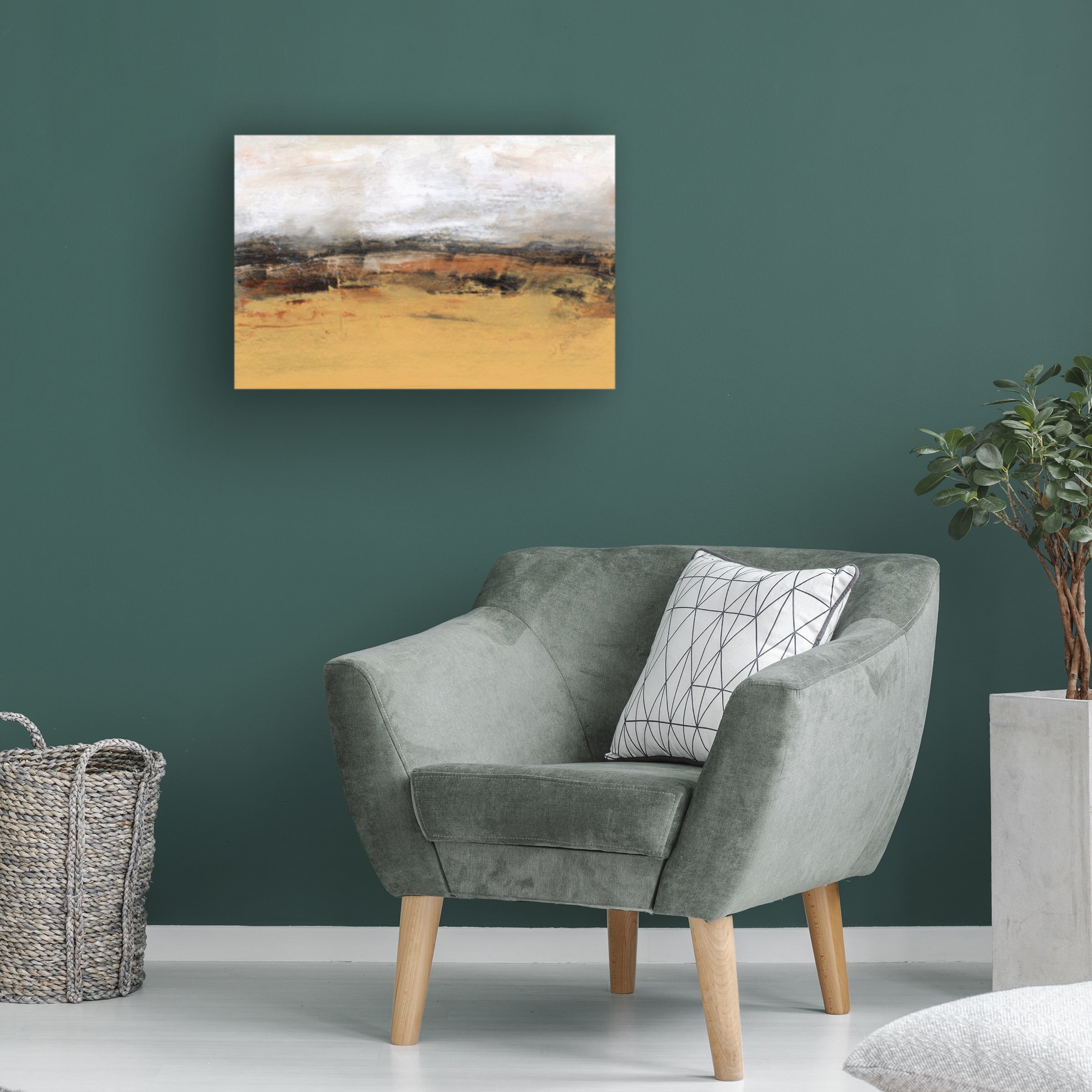 Sharon Gordon 'Bridges Ochre IV' Canvas Art