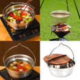 thumbnail image 2 of Portable Hanging Pot Camping Cookware For Outdoor Picnics Over Open Fire, 2 of 11