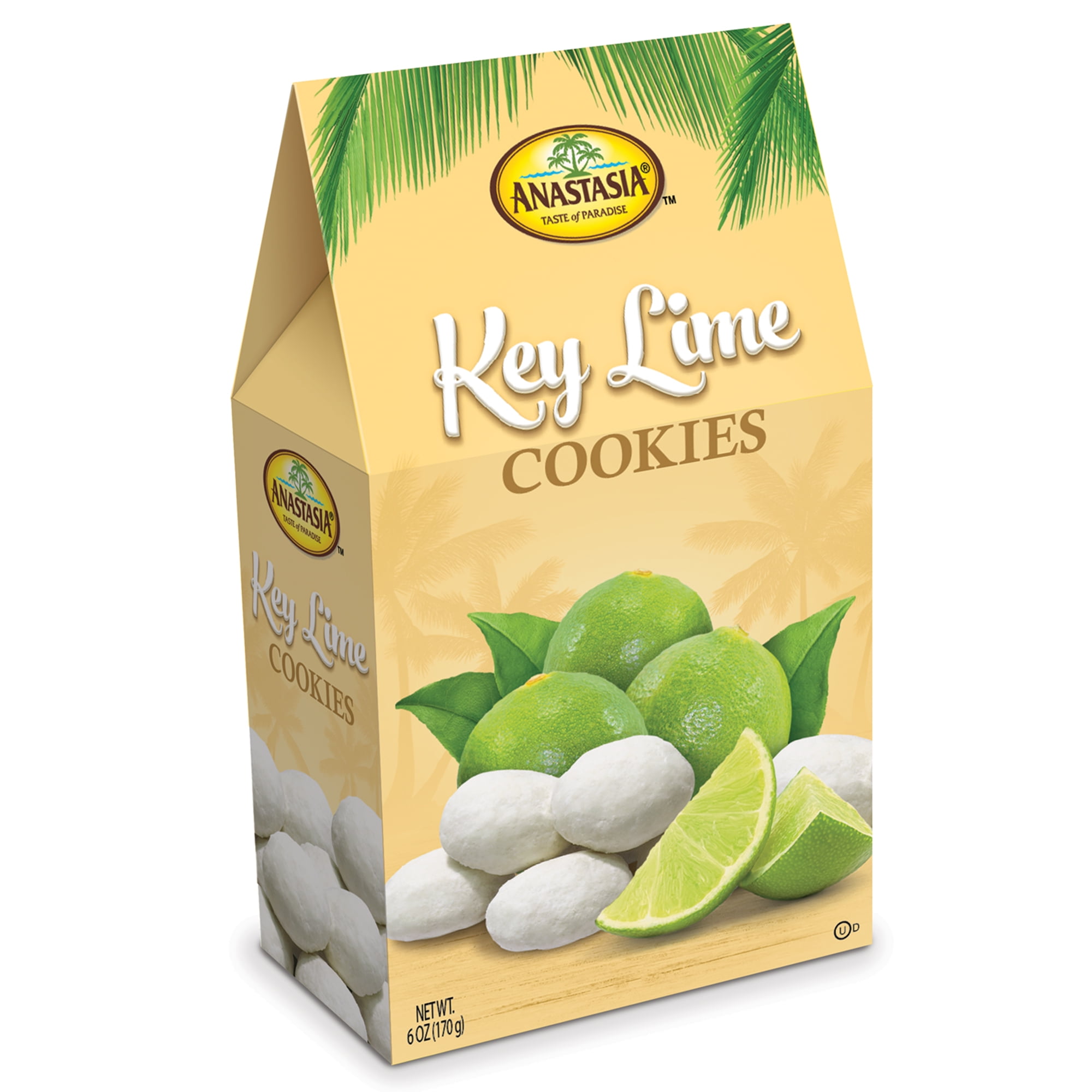 Anastasia All Natural Key Lime Cookie with Sugar Powder 6oz, (2
