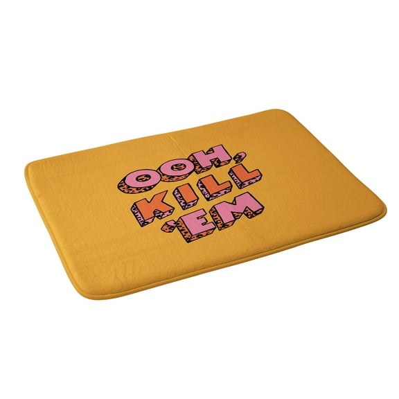 Society6 Jaclyn Caris Ooh Kill Em Bath Mat 34" x 21"