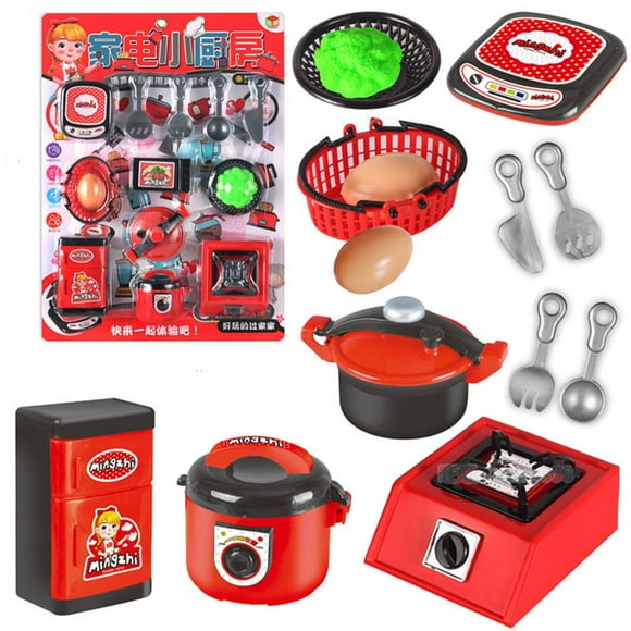 LSLJS Pretend Play Kitchen Accessories, Kids Kitchen Playset Cooking Playsets Little Chef Play Toys Children's Play House Toys, Cooking Utensils, Kitchen Toys, Gift for Boys Girls