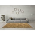 thumbnail image 3 of Ahgly Company Indoor Square Abstract Brown Modern Area Rugs, 4' Square, 3 of 4