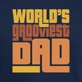 thumbnail image 3 of CafePress - World's Grooviest Dad Dark T Shirt - Men's Classic Graphic Cotton T-Shirt, 3 of 4